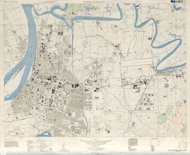 Historische Karte von Taipeh